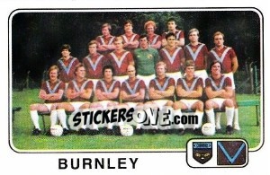Sticker Team  (Burnley) - UK Football 1978-1979 - Panini