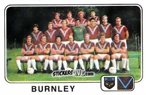 Figurina Team  (Burnley) - UK Football 1978-1979 - Panini