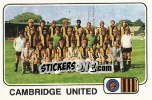 Sticker Team Photo (Cambridge United) - UK Football 1978-1979 - Panini