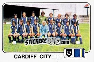 Sticker Team Photo (Cardiff City) - UK Football 1978-1979 - Panini