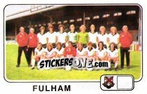 Cromo Team Photo (Fulham) - UK Football 1978-1979 - Panini