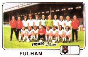 Sticker Team Photo (Fulham) - UK Football 1978-1979 n. 398 - Panini