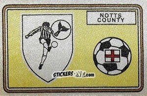 Sticker Badge (Notts County) - UK Football 1978-1979 - Panini