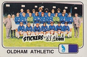 Sticker Team Photo (Oldham Athletic) - UK Football 1978-1979 - Panini