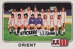 Sticker Team Photo (Orient) - UK Football 1978-1979 - Panini