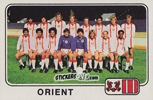 Cromo Team Photo (Orient) - UK Football 1978-1979 - Panini