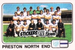 Cromo Team Photo (Preston North End) - UK Football 1978-1979 - Panini