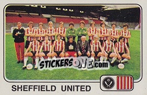 Figurina Team Photo (Sheffield United) - UK Football 1978-1979 - Panini