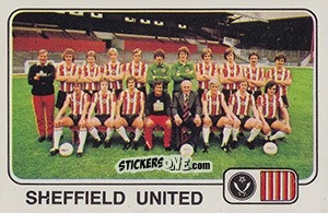 Sticker Team Photo (Sheffield United) - UK Football 1978-1979 n. 416 - Panini