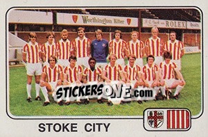 Cromo Team Photo (Stoke City) - UK Football 1978-1979 - Panini