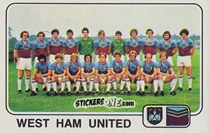 Cromo Team Photo (West Ham United) - UK Football 1978-1979 - Panini