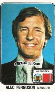 Sticker Alex Ferguson - UK Football 1978-1979 - Panini