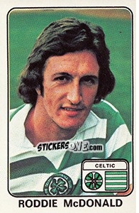 Cromo Roddie McDonald - UK Football 1978-1979 - Panini