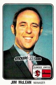 Sticker Jim McLean - UK Football 1978-1979 - Panini