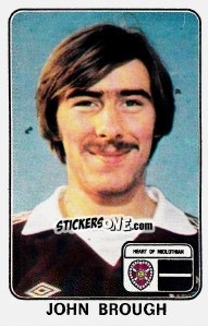 Sticker John Brough - UK Football 1978-1979 - Panini