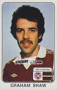 Cromo Graham Shaw - UK Football 1978-1979 - Panini