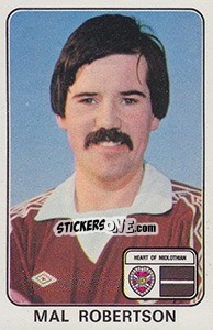 Sticker Mal Robertson - UK Football 1978-1979 - Panini