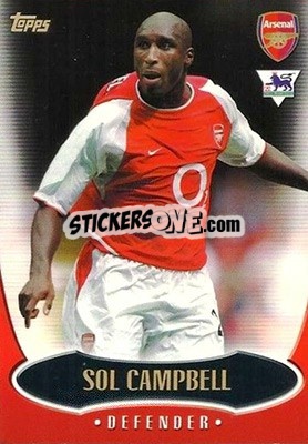 Cromo Sol Campbell - Premier Gold 2002-2003 - Topps