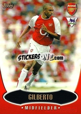 Sticker Gilberto Silva - Premier Gold 2002-2003 n. A5 - Topps