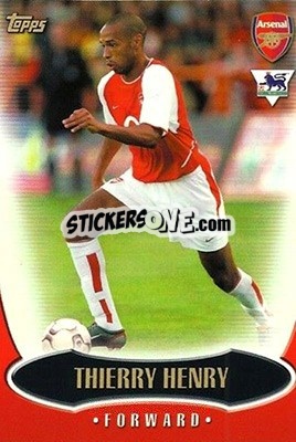 Sticker Thierry Henry - Premier Gold 2002-2003 n. A6 - Topps