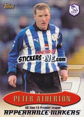 Sticker Peter Atherton - Premier Gold 2002-2003 n. AT5 - Topps