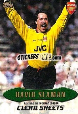 Sticker David Seaman - Premier Gold 2002-2003 n. AT16 - Topps