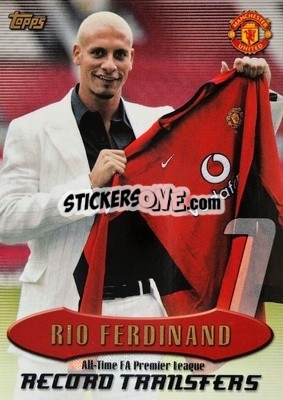 Sticker Rio Ferdinand - Premier Gold 2002-2003 n. AT20 - Topps