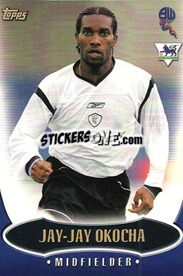 Sticker Jay-Jay Okocha - Premier Gold 2002-2003 n. BW3 - Topps
