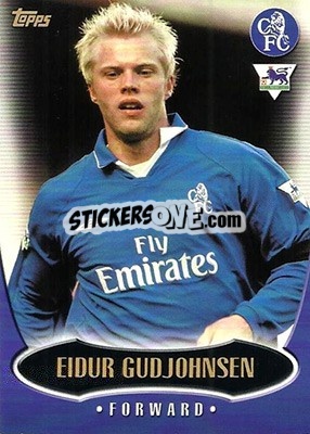 Sticker Eidur Gudjohnsen - Premier Gold 2002-2003 n. C6 - Topps