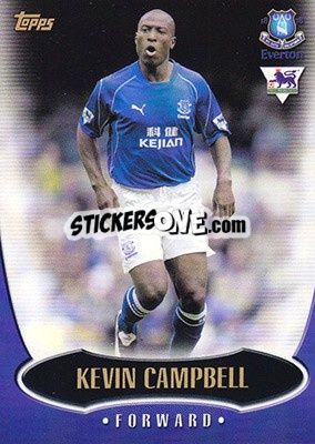 Sticker Kevin Campbell - Premier Gold 2002-2003 n. E4 - Topps