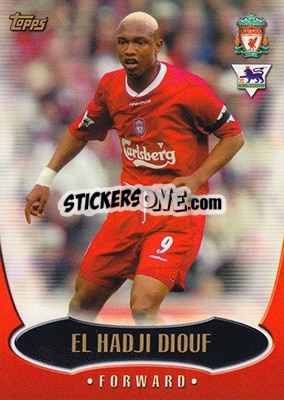 Sticker El Hadji Diouf - Premier Gold 2002-2003 n. L4 - Topps
