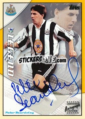 Sticker Peter Beardsley - Premier Gold 2002-2003 n. LA1 - Topps