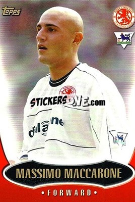 Sticker Massimo Maccarone - Premier Gold 2002-2003 n. M4 - Topps
