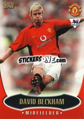 Sticker David Beckham - Premier Gold 2002-2003 n. MU3 - Topps