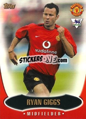 Sticker Ryan Giggs - Premier Gold 2002-2003 n. MU4 - Topps