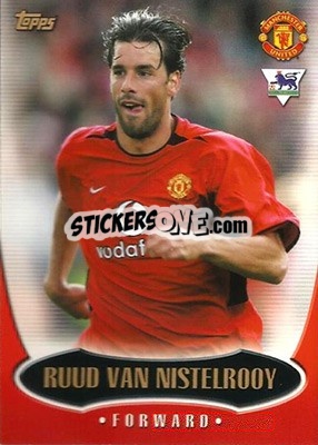 Sticker Ruud Van Nistelrooy - Premier Gold 2002-2003 n. MU5 - Topps