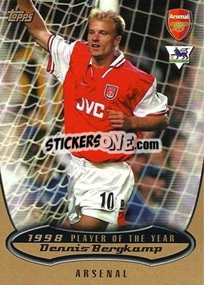 Sticker Dennis Bergkamp - Premier Gold 2002-2003 n. PotY6 - Topps