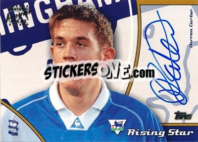 Sticker Darren Carter - Premier Gold 2002-2003 n. RS7 - Topps
