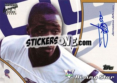 Sticker Jermaine Johnson - Premier Gold 2002-2003 n. RS8 - Topps