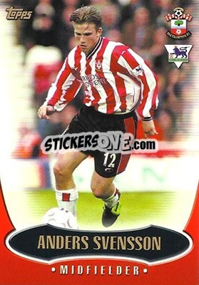 Sticker Anders Svensson - Premier Gold 2002-2003 n. S2 - Topps
