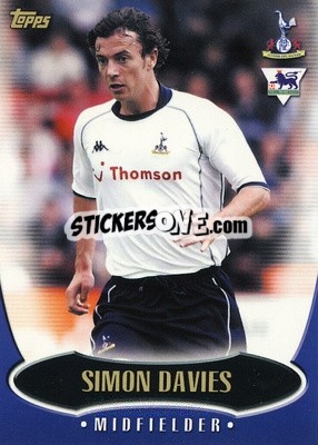 Sticker Simon Davies - Premier Gold 2002-2003 - Topps