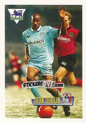Sticker Dion Dublin - English Premier League 1996-1997 n. 16 - Merlin