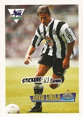 Cromo David Ginola - English Premier League 1996-1997 - Merlin