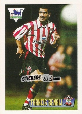 Sticker Francis Benali - English Premier League 1996-1997 - Merlin