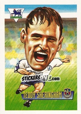 Sticker Teddy Sheringham - English Premier League 1996-1997 n. 56 - Merlin