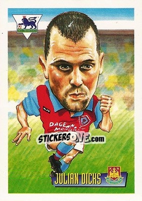 Sticker Julian Dicks - English Premier League 1996-1997 n. 59 - Merlin