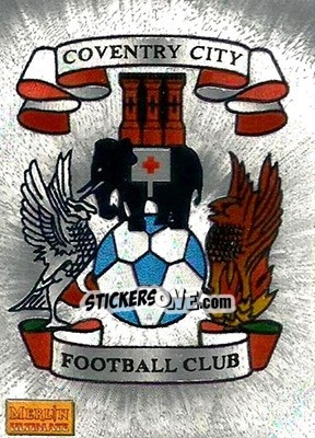 Cromo Metallic Club Badge - English Premier League 1995-1996 n. 61 - Merlin