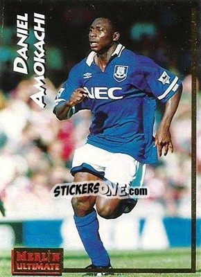 Cromo Daniel Amokachi - English Premier League 1995-1996 - Merlin