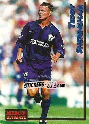 Cromo Teddy Sheringham - English Premier League 1995-1996 - Merlin