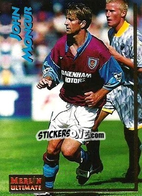 Cromo John Moncur - English Premier League 1995-1996 - Merlin